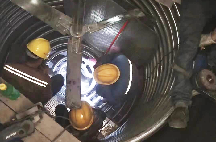 大型罐体抛光
